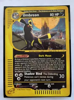 Pokemon TCG Umbreon 80 HP Aquapolis Holo Rare H29/H32 English 2002 - Image 4