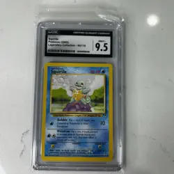 2002 Pokemon Squirtle 95/110 Legendary Collection CGC 9.5 Mint+ Graded Card - Image 1