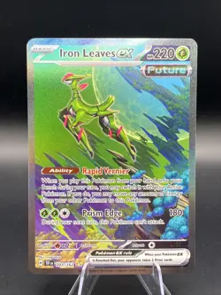 Pokemon TCG Temporal Forces: Iron Leaves ex 203/162 Special Illustration Rare - Image 1