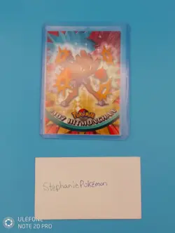 Pokemon Hitmonchan #107 Topps Series 2 Tv Animation Edition Blue Logo Mint Pack - Image 2
