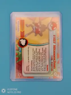 Pokemon Hitmonchan #107 Topps Series 2 Tv Animation Edition Blue Logo Mint Pack - Image 3