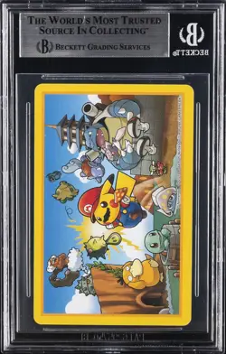 2016 POKEMON PLAYING CARDS MARIO PIKACHU QUEEN OF SPADES BGS 9 - Image 2
