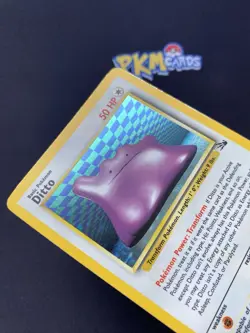 Pokemon TCG Ditto Fossil 3/62 Holo Rare LP. - Image 2