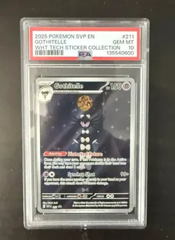 2025 POKEMON SVP EN-SV BLACK STAR PROMO #211 GOTHITELLE PSA 10 - Image 1