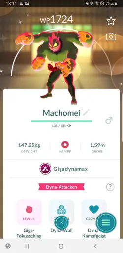 Pokemon Go Shiny Gigantamax Machamp - Pokemon Go Shiny Gigadynamax Machomei - Image 3