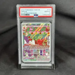 2024 Pokemon TWM EN-Twilight Masquerade Dipplin #170 Illustration Rare PSA 10 - Image 1