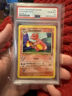 2000 Pokemon Base 2 Charmeleon #35 PSA 10 - Image 1