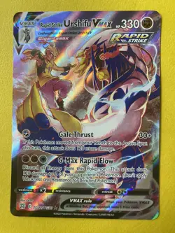Pokemon TCG Pokemon Rapid Strike Urshifu VMAX Ultra Rare Holo - Image 1