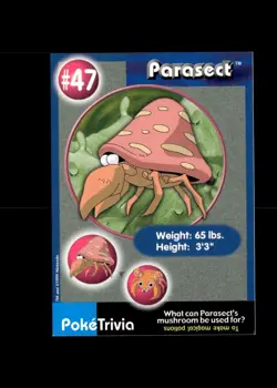 Parasect #47 - Pokemon Burger King 1999 - Pokemon The First Movie- Non holo - Image 1