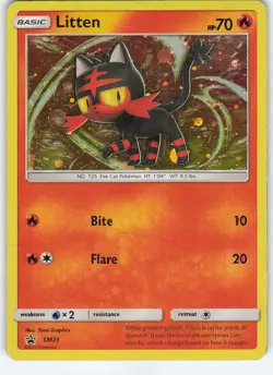 Litten - SM23 SM Promos Promo Holo MP Pokemon - Image 1