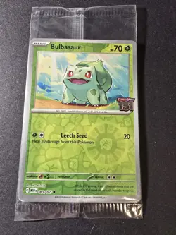 Pokemon TCG Bulbasaur 133/132 Mega Evolution SEALED Stamped Promo - Image 1