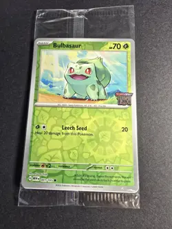 Pokemon TCG Bulbasaur 133/132 Mega Evolution SEALED Stamped Promo - Image 2