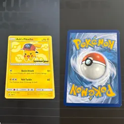 Pokemon 2017 Ash’s Pikachu Movie Blackstar Promo SM111 Englisch NM - Image 1