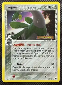 Tropius Delta Species 23/101 Pokemon TCG Dragon Frontiers Reverse Holo Stamped - Image 1