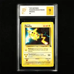 TQG 9 MINT 1999 Pokemon ENG Pikachu #4 Promo - Image 1