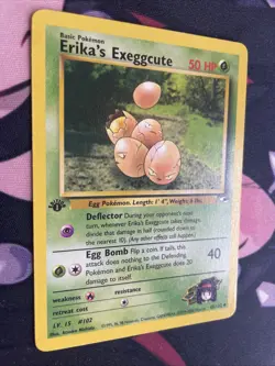 Erika's Exeggcute - 43/132 - Uncommon - 1st Edition Gym Heroes Pokemon NM/LP - Image 2