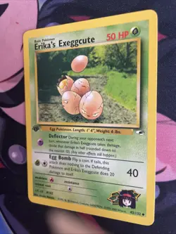 Erika's Exeggcute - 43/132 - Uncommon - 1st Edition Gym Heroes Pokemon NM/LP - Image 3
