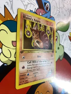 Pokemon Blaine's Vulpix 66/132 Gym Challenge-1st Edition Regular (NM) - Image 2