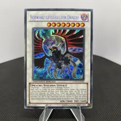 Yugioh Schwarz Geflugelter Drache CT07-DE002 Secret Rare LP - Image 1