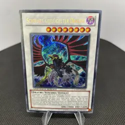 Yugioh Schwarz Geflugelter Drache CT07-DE002 Secret Rare LP - Image 3