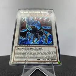 Yugioh Schwarz Geflugelter Drache CT07-DE002 Secret Rare LP - Image 5