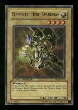 Elemental HERO Sparkman #YSD-ENS01 Limited Edition Yugioh Ultra Rare - Image 1