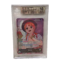 2025 ONE PIECE PROMO PLAYMAT & CARD SET WHOLE CAKE ISLAND ARC Nami Beckett 10 - Image 1