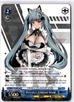 Privaty: Unkind Maid Double Rare GODDESS OF VICTORY: NIKKE NIK/S117-E086 RR NM - Image 1