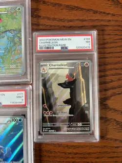 Pokemon SV 151 EN PSA 9 & 7 SIR Complete Starter & Evolutions 5 Card Set - Image 4