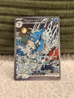 Pokemon Card TCG Kingdra ex 131 Scarlet & Violet Black Star Promo Full Art NM - Image 1