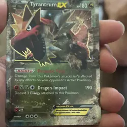 Pokemon Tyrantrum EX XY Foil XY70 English Card - Image 3