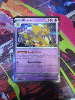 Mega Evolutions STAFF Promo Alakazam Pokemon Card 003 - Image 1