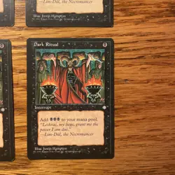 4x Dark Ritual NM / LP [Ice Age] - Crisp Cards - Magic the Gathering Vintage ‘96 - Image 4