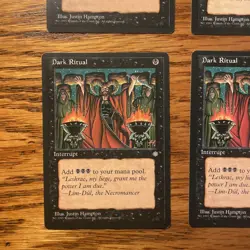 4x Dark Ritual NM / LP [Ice Age] - Crisp Cards - Magic the Gathering Vintage ‘96 - Image 5