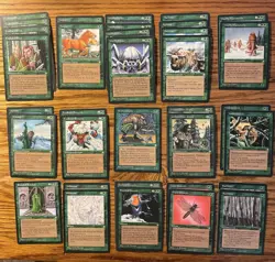 MTG: Vintage Ice Age 55 Green Card Lot - Magic the Gathering - Image 1