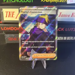 Pokemon Mortys Conviction Full Art Trainer Card 201/162 Temporal Forces TCG NM - Image 1