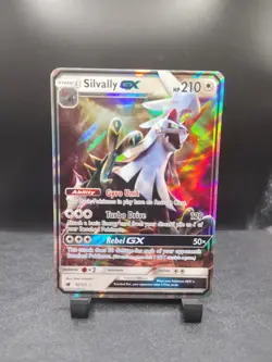 Silvally GX Ultra Rare SM - Crimson Invasion 90/111 Colorless Holo Pokemon Card - Image 1