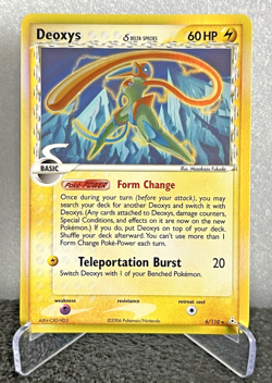 Deoxys Delta Species Reverse Holo 6/110 Pokemon Card 2006 Strong LP NM- - Image 1