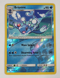Brionne 40/149 Reverse Holo SM Base Set Pokemon Card LP - Image 1