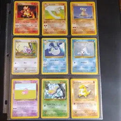 Vintage Pokemon TCG Card Lot 9 Cards WOTC Near Mint Lot B - Image 1