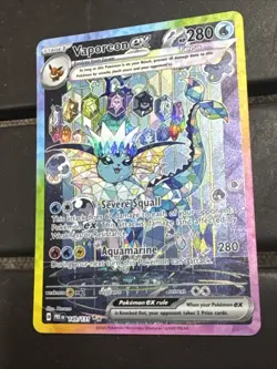 Pokemon TCG Vaporeon EX Prismatic Evolutions Special Illustration Card 149/131 - Image 4
