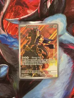 Pokemon Card Zamazenta 201/182 Illustration Rare Destined Rivals Near Mint - Image 1