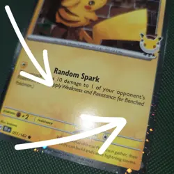 FART WHOLE SWIRL 🌀💫 NM Pikachu 051/162 30th Anniversary Stamped Pokemon Card - Image 3