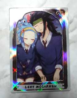 Levy Mcgarden CP Fairy Tail CP-07 Holo Foil Anime Collectible Trading Card - Image 1
