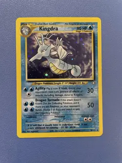 Kingdra 8/111 Unlimited Holo Rare Neo Genesis Pokemon Card - Lightly Played - Image 1