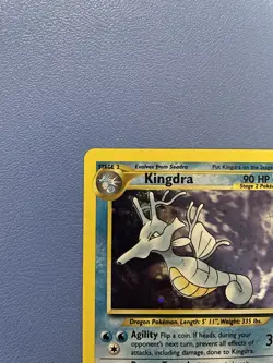 Kingdra 8/111 Unlimited Holo Rare Neo Genesis Pokemon Card - Lightly Played - Image 2