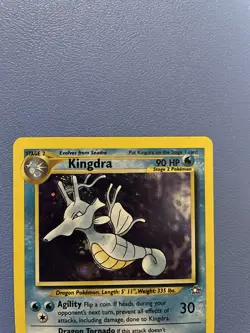 Kingdra 8/111 Unlimited Holo Rare Neo Genesis Pokemon Card - Lightly Played - Image 3