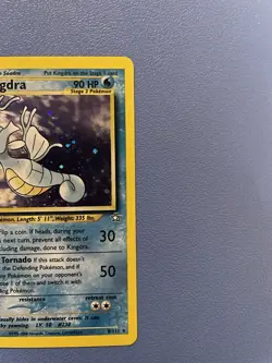 Kingdra 8/111 Unlimited Holo Rare Neo Genesis Pokemon Card - Lightly Played - Image 5