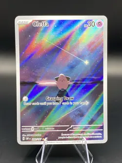 Pokemon Scarlet & Violet: Obsidian Flames Cleffa Illustration Rare Card #202/197 - Image 1