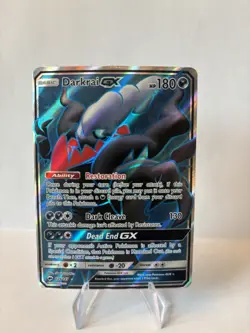 Pokemon TCG Darkrai GX Ultra Rare Holo Card Burning Shadows 2017 - Image 1